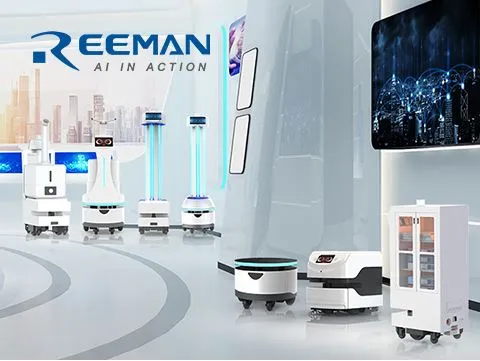 Високошвидкісний залізничний вокзал Інтелектуальний робот-дезінфектор на служ...